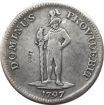 Primjerak kovanice švicarske талера 1797 godine u Švicarskoj