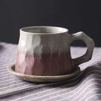 Japanski klasicni keramičke demitasse i skup jela, kreativni poklon čaša, krigla za popodnevni čaj, grube keramike demitasse