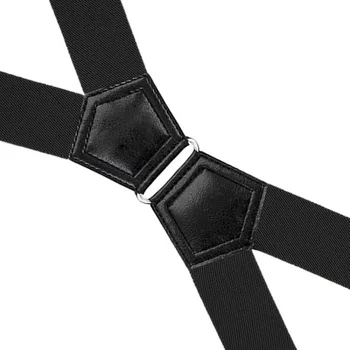 Podesive elastične trake s 4 klipovi za odrasle, unisex, X-komad željeznog prstena, dvodijelni remen za hlače