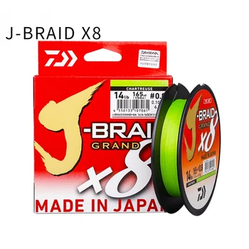 Made in Japan je Originalni riblja linija DAIWA J-BRAID GRAND 270 m 8 Niti Pruća PE linija 18 20 25 30 35 funti ribolov