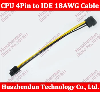 5 kom./lot IDE 4Pin sučelje za prebacivanje glavni odbor procesor 4-pinski kabel za napajanje, Profesionalni običaj, 18AWG UL1007