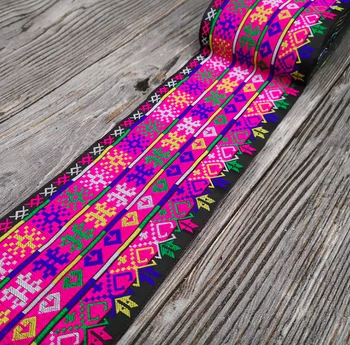 5 metara hmong vez жаккардовая tkane trake, cvjetne čipke trim 10 cm haljina ovratnik traka traka etnički tribal nepal tajlandski Indija boho DIY