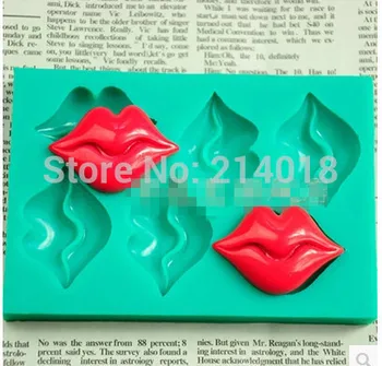 Besplatna Dostava, Valentinovo, sexy usne, usne, oblik za čokoladu, silikonska forma za ukrašavanje torte, prodaja na veliko
