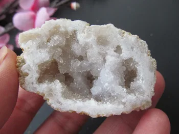 55 g prirodni kristal ahat white crystal rupu ukras rude bijela sretan prikupljanje zlata Ljekovita Uzorci Uređenje Doma Namještaj