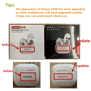 Lenovo LP40 Sportske Slušalice s redukcijom šuma Bežične Bluetooth Slušalice Glazbene Univerzalne Slušalice za Apple, Huawei