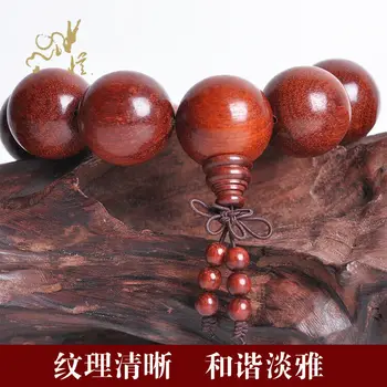 Velike Krvave Perle od Sandalovine s Vodom Ripples Tibetanski budizam Narukvica - Amulet