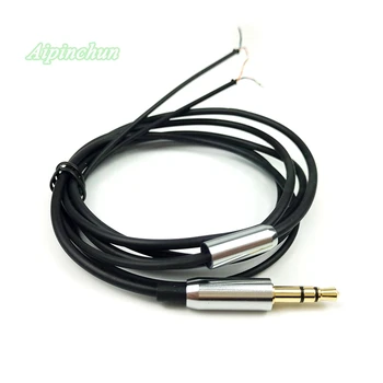 Aipinchun Crna MLA Kabel Za Popravak Slušalice DIY Slušalice Prijenosni Kabel Žica LC-OFC Jezgro 1,2 metra Linijski Priključak