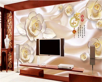 Beibehang tapete za zidove 3d Velike pozadine na red stereoskopska slika božur zidno slikarstvo TV 3 d luksuzni dnevni boravak zidno slikarstvo desktop