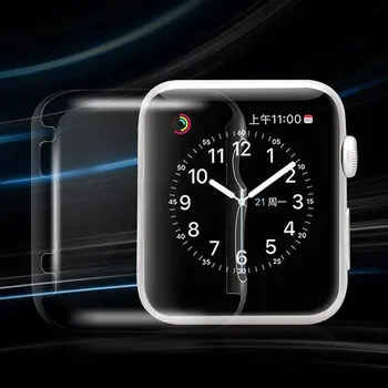 Prozirni PC Hard Zaštitna Torbica Puna Ljuska Za Apple iwatch Watch Series 4 5 40 mm 44 mm Zaštitni Poklopac Ekrana Zaštita