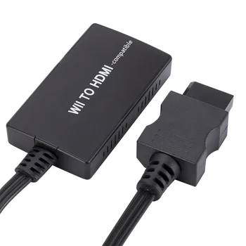 Adapter-converter je kompatibilan sa Wii u HDMI video Izlaz i audio 1080p 720p sa priključkom od 3,5 mm, podržava sve prikazuje Wii (crna)