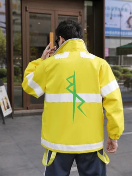 Anime CYBERPUNK EDGERUNNERS Cosplay David Martinez Kostime Za Косплея Odijelo Žuti Kaput Košulja Hlače Halloween Večernjih Haljina Za Muškarce