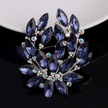 Crystal Gorski Kristal Cvijet Broševi Nakit Za Žene Veliki Modni Kodovi Vjenčanje Pribor Vrhunske Kvalitete Dobar Poklon AF051