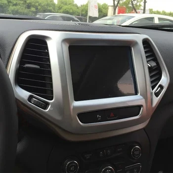 Ploča s instrumentima u Automobilu Konzole GPS Navigacijski Okvir Poklopac Šine Ploče Za Jeep Cherokee-2016