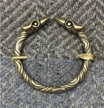 12шт Starinski brončanu boju Gavran Ring Broš