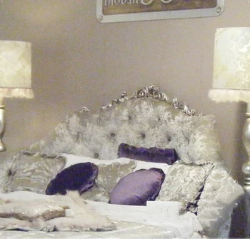 Okrugli krevet tkiva bračni krevet Vjenčanje Princeza francuski veliki okrugli krevet europska veliki krevet od punog drveta glavna spavaća soba je veliki okrugli krevet