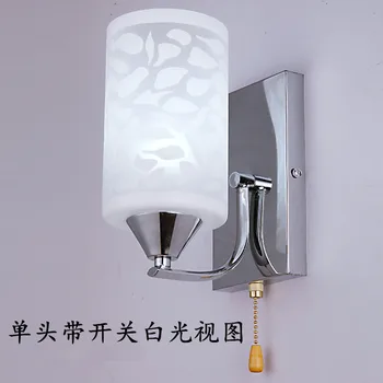 Moderne zidne lampe staklo rasvjeta žarulje vrh ljestava rasvjete