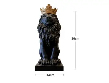 Apstraktne Skulpture Lava Iz Tar. Crown Kip Lava Nakit Ručne Izrade Kralj Lav Model Uređenja Doma Pribor Pokloni