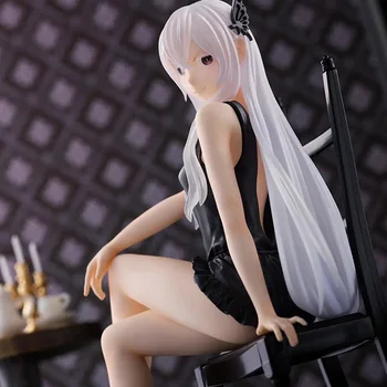 Re Zero Life Echidna Anime Lik Model Relax Time 18072 Prirodna Kolekcija Figurica Akcija Igračke Sjediti na Stolici PVC Figurice, Figurice