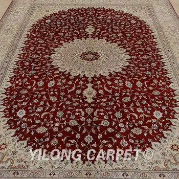 Crveni tepih za dnevni boravak Yilong 6 'x9' vantage tradicionalni turski Kineski tepih, ručni rad je ručni rad (0962)